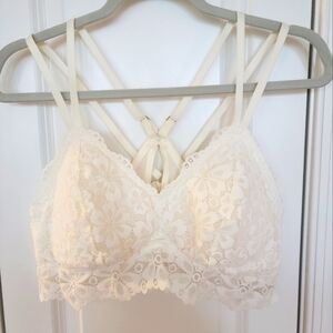 Aerie White Bralette XL